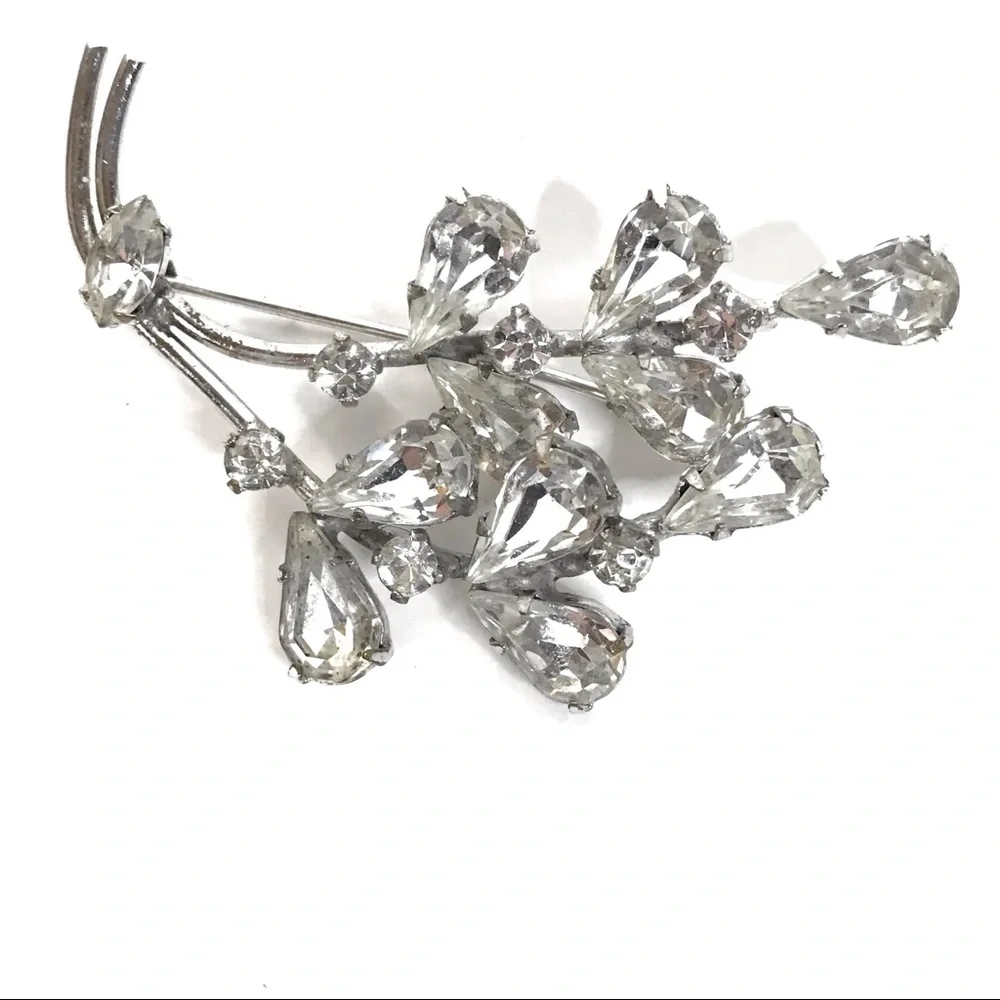 Major Sparkle Vintage Crystal Rhinestone Brooch